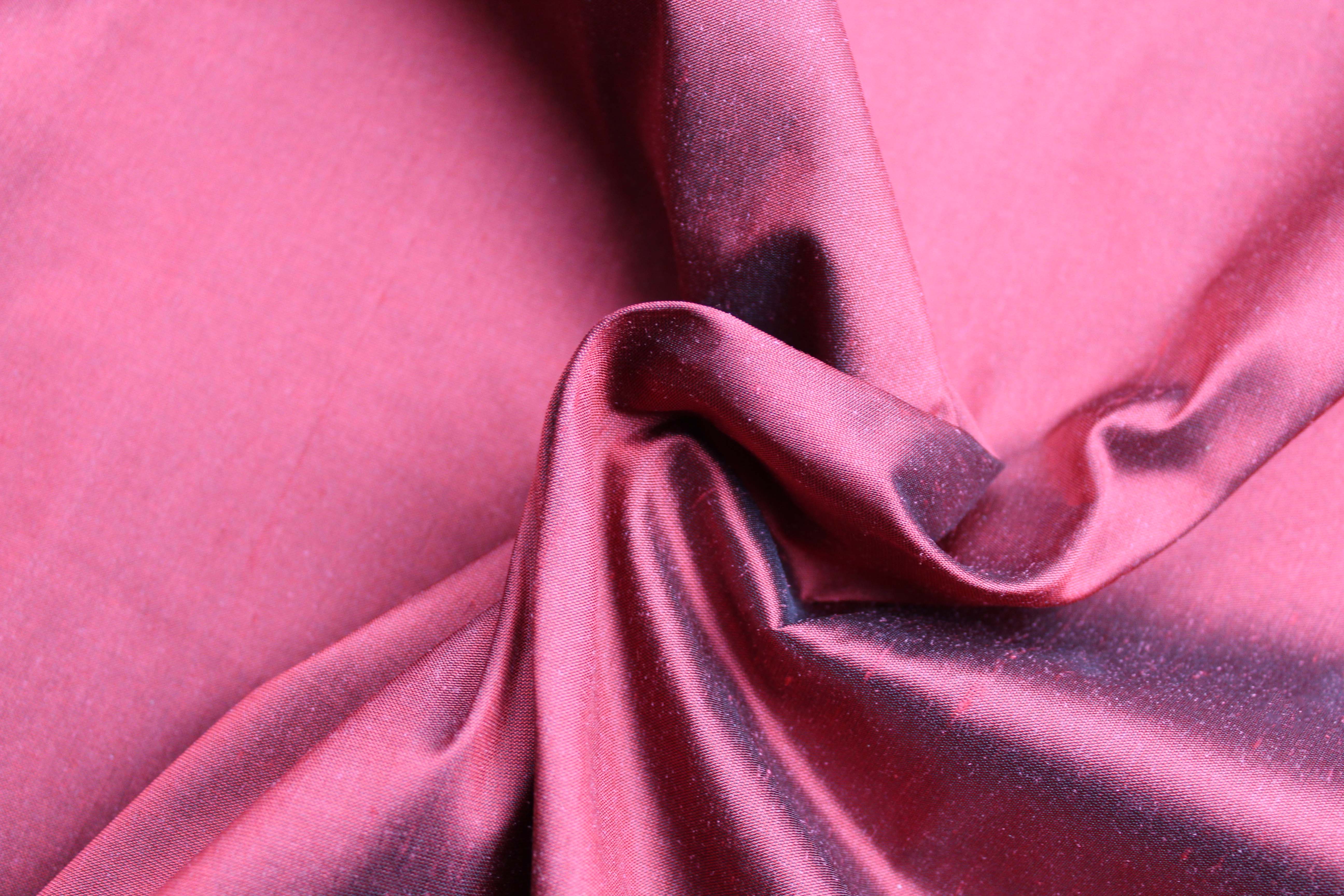 SILK DUPION 150cm - WINE